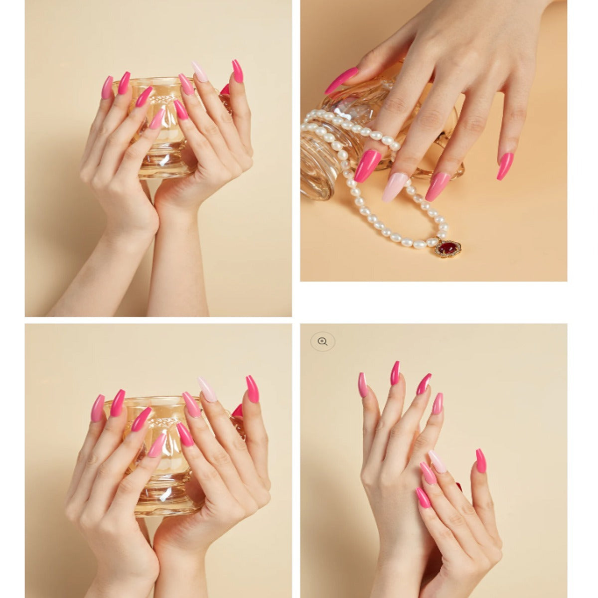 Fashion Unhas 96Pcs Artificial Nails