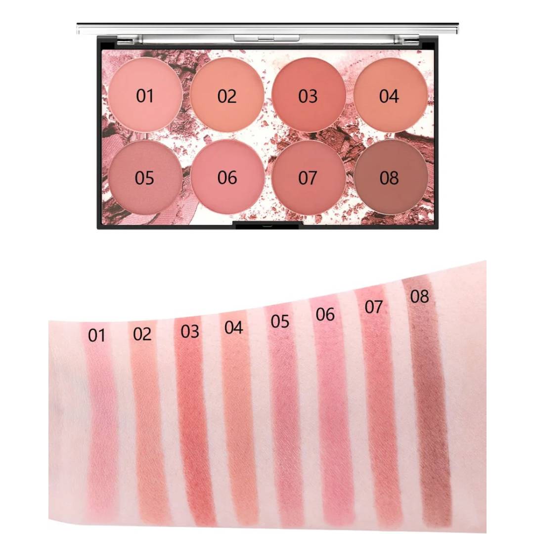 Miss Rose 8 Color Blush Palette