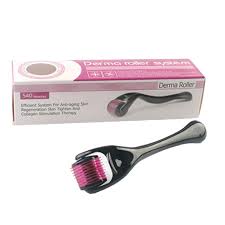 Derma Roller for skin, Hair & beard - Women and Men Titanium Microneedling Roller for Face & Scalp, safe & easy to use