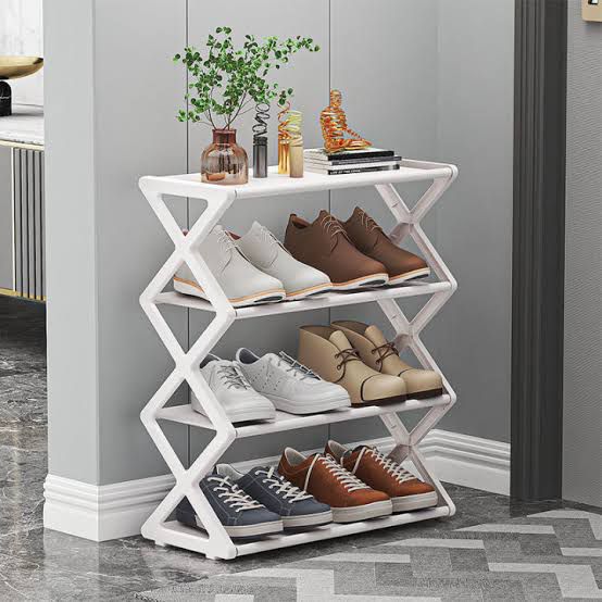 Zigzag X Shape 4 - Layer Rack