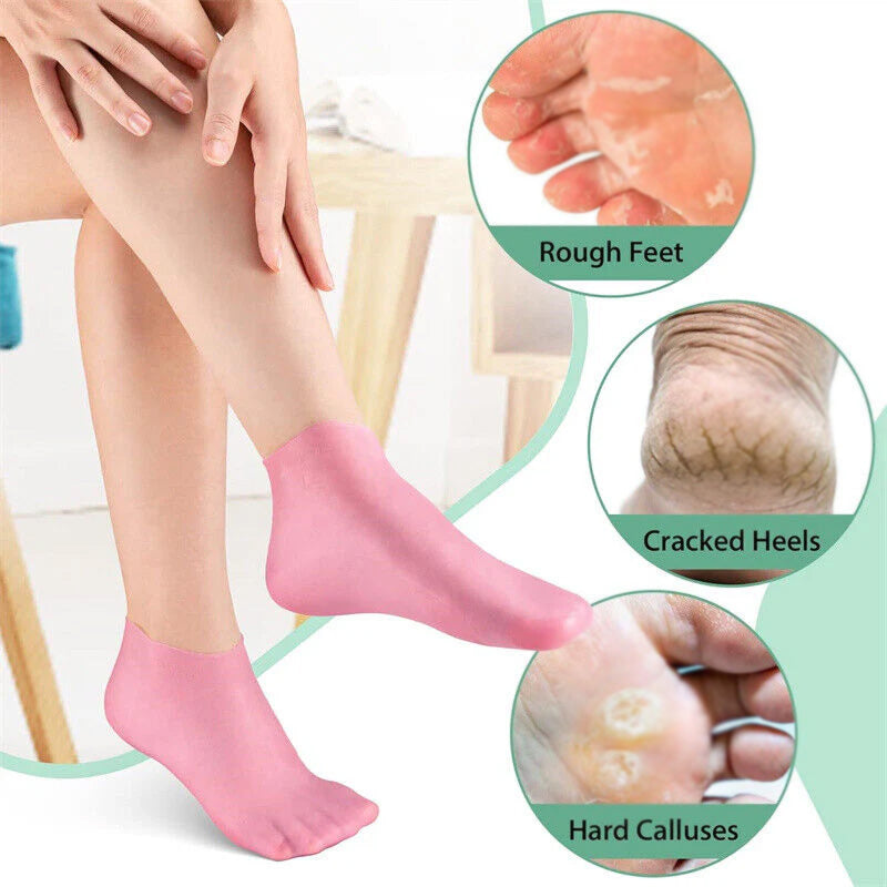 Silicone Moisturizing Gel Socks