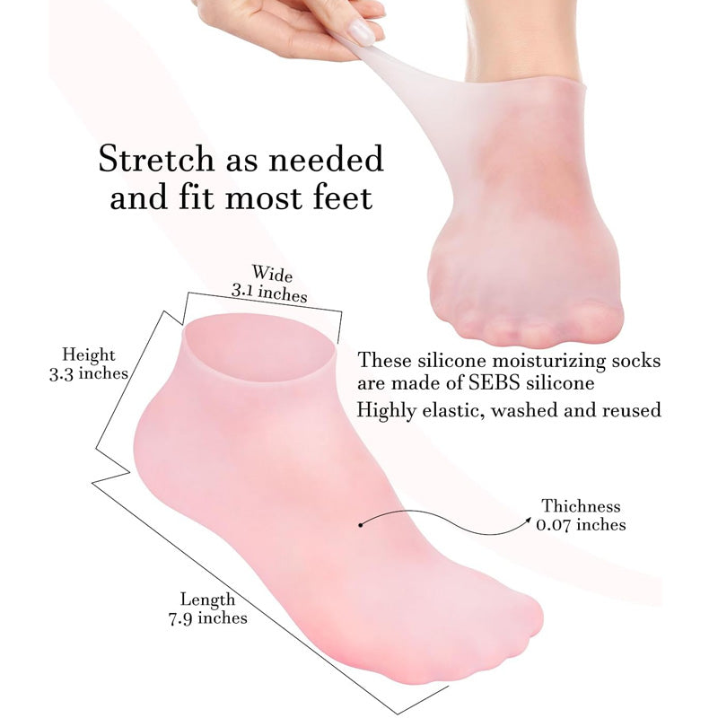 Silicone Moisturizing Gel Socks