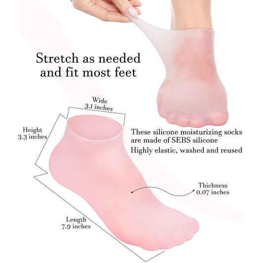 Silicone Moisturizing Gel Socks
