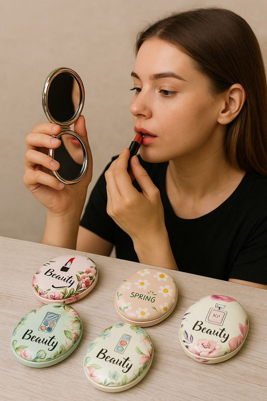 Pocket Mirror  ( Random Designs / Random Colors )