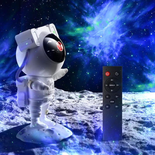 Astronaut Light Projector, 360° Rotation Star Projector Galaxy Light Ceiling Night Light With Remote