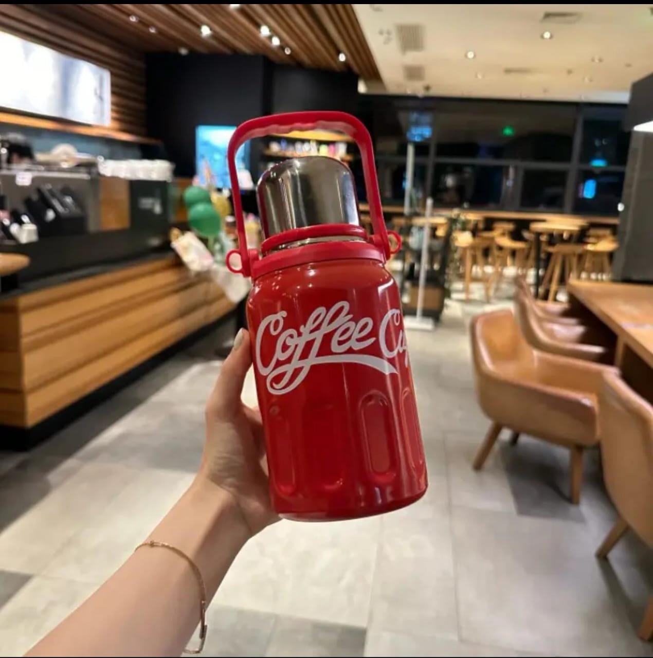 800ml Compact Portable Leak Proof Insulated Thermal Cup