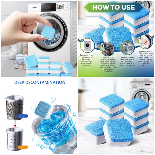 Washing Machine Cleaning Tablet 12 Pcs