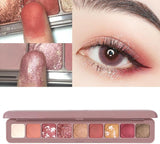 COLOR SIGN 9 Colors Glitter Eye Shadow Palette Shimmer Makeup High Pigment Eyeshadow