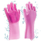 All-in-One Silicone Cleaning Gloves – 2pcs Random Color