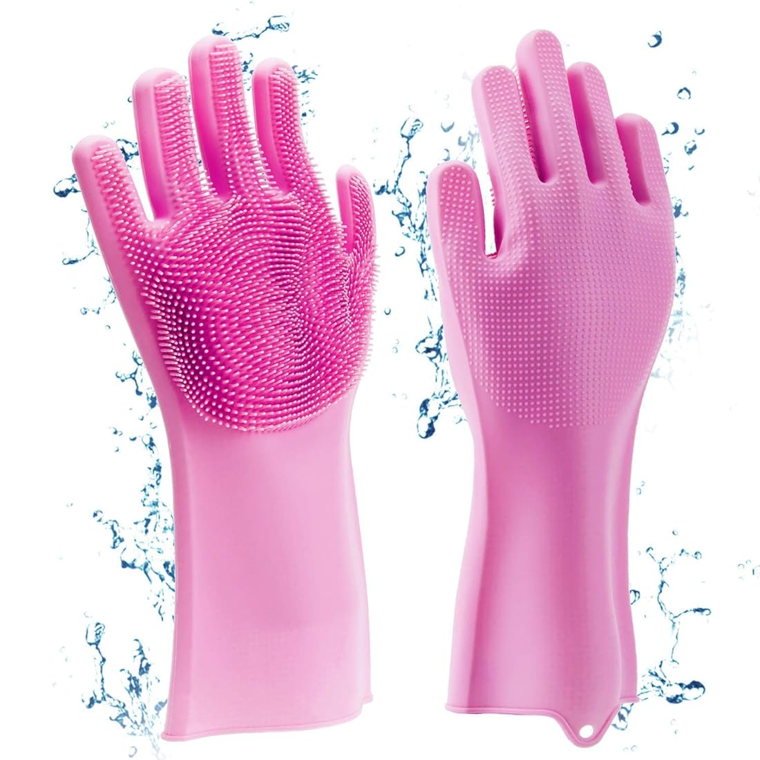 All-in-One Silicone Cleaning Gloves – 2pcs Random Color