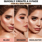 Miss Rose Double Sided Laser Face Kit New Makeup Palette 8 Blushers 4 Bronzers And Highlighter Kit