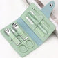 Stainless Steel 7in1 Nail Cutter Set High Quality Manicure Set Nail Self Grooming Kit With Leather Pouch