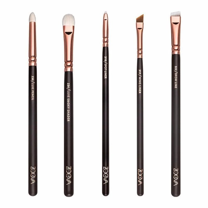 Zoeva 15 Pcs Rose Golden Complete Makeup Brush Set