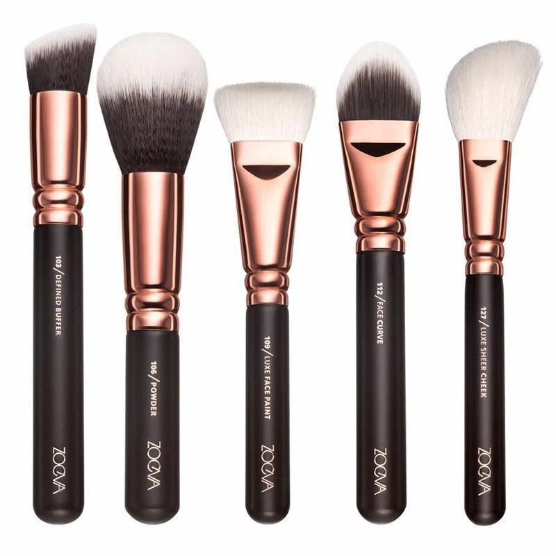 Zoeva 15 Pcs Rose Golden Complete Makeup Brush Set
