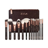 Zoeva 15 Pcs Rose Golden Complete Makeup Brush Set