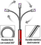 USB Rechargeable Flameless Arc Lighter Flexible and Windproof for Candles, Hiking, Camping, Kitchen, Fireplaces