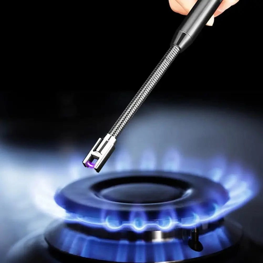 USB Rechargeable Flameless Arc Lighter Flexible and Windproof for Candles, Hiking, Camping, Kitchen, Fireplaces