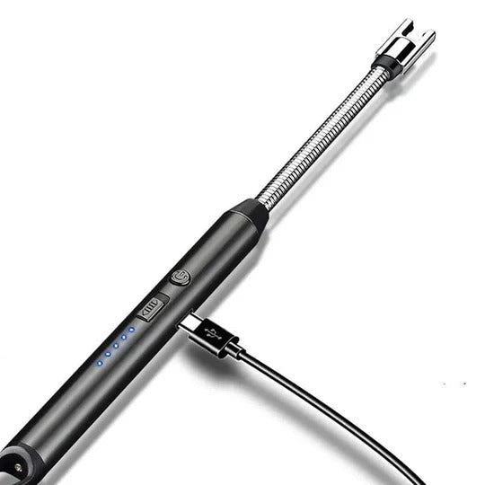 USB Rechargeable Flameless Arc Lighter Flexible and Windproof for Candles, Hiking, Camping, Kitchen, Fireplaces