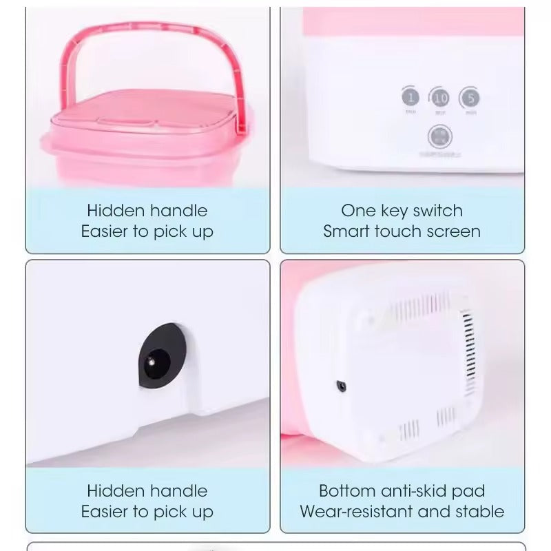 Folding Washing Machine For Clothes With Dryer Bucket Washing For Socks Underwear Mini Washing Machine With Drying Centrifuge