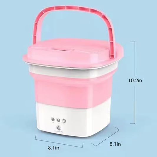 Folding Washing Machine For Clothes With Dryer Bucket Washing For Socks Underwear Mini Washing Machine With Drying Centrifuge