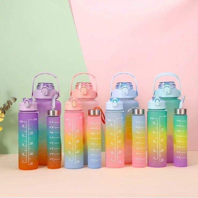 Best Quality Set of 3 Plastic Water Bottles