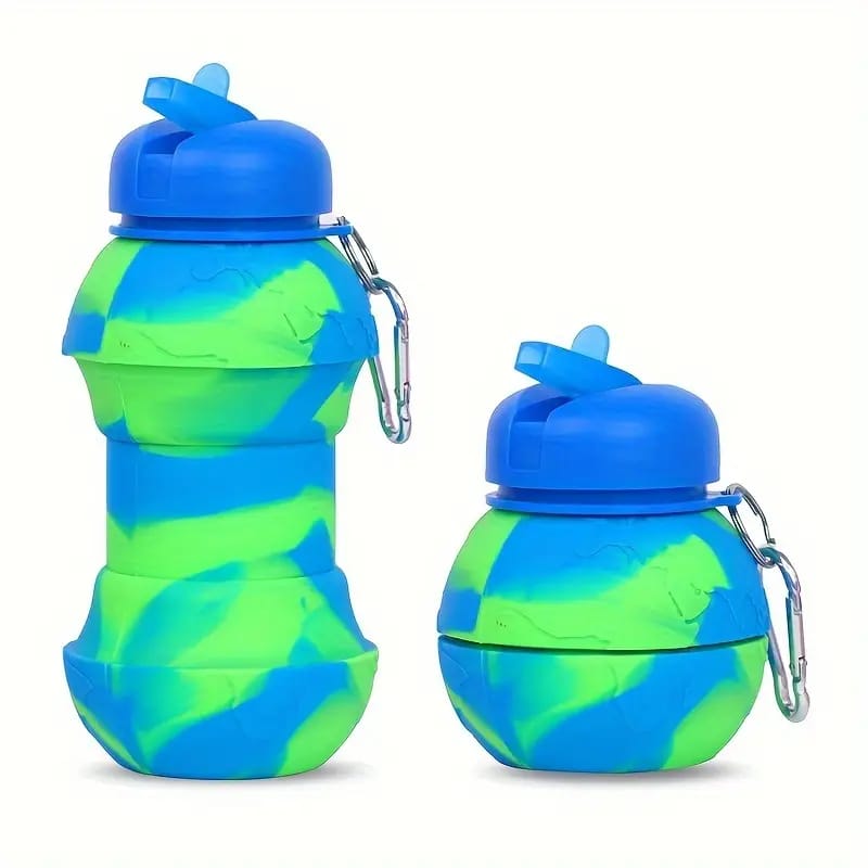 Silicone Foldable Water Bottle approx 550ml