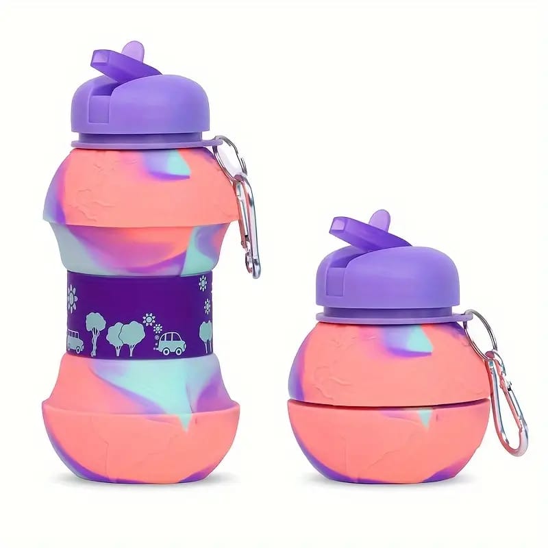 Silicone Foldable Water Bottle approx 550ml