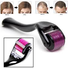 Derma Roller for skin, Hair & beard - Women and Men Titanium Microneedling Roller for Face & Scalp,  safe & easy  to use