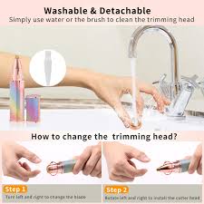 2 in 1 Electric Rechargeable hair Remover Trimmer  For Women
