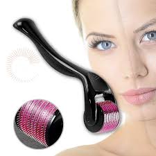 Derma Roller for skin, Hair & beard - Women and Men Titanium Microneedling Roller for Face & Scalp,  safe & easy  to use