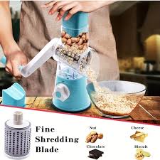 Table Top Drum Multifunctional Roller Vegetable Cutter Hand Crank Home Kitchen Shredder Potato Grater