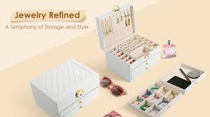 The 3 Layer Jewelry Organizer features three distinct layers, each designed to accommodate various types of jewelry