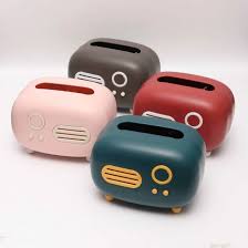 Multifunctional Cute Retro Radio Model Tissue Box