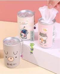 1 Pack of 30 Mini Portable Wipes With Can Packing