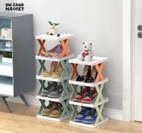 Zigzag X Shape 4 - Layer Rack