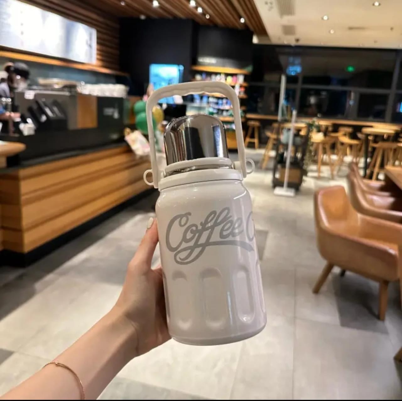 800ml Compact Portable Leak Proof Insulated Thermal Cup