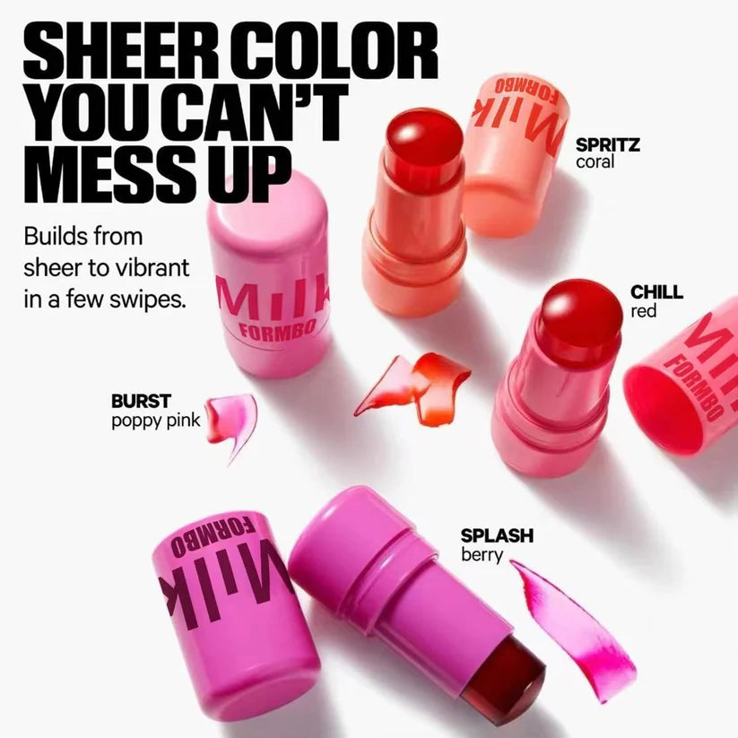 Water Jelly Tint Lip Cheek Blush Stain Pack Of 4Pcs