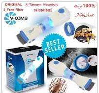 V Comb Electronic Head Lice Removal Machine Anti Lice Machine with 4 Free Filters