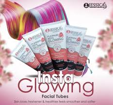 Jessica 5 step instant glowing facial set 200ml tube size