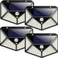 100 LED solar motion charging Induction Light source Motion sensor  Wall Lamp Solar Wall Light