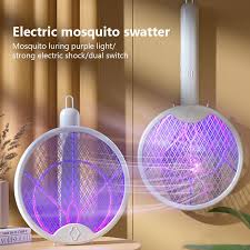 Electric Mosquito Racket Mosquito Killer Lamp USB Rechargeable Foldable Mosquito Repellent Lamp