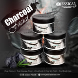 Jessica 5step charcoal facial 500ml jar set