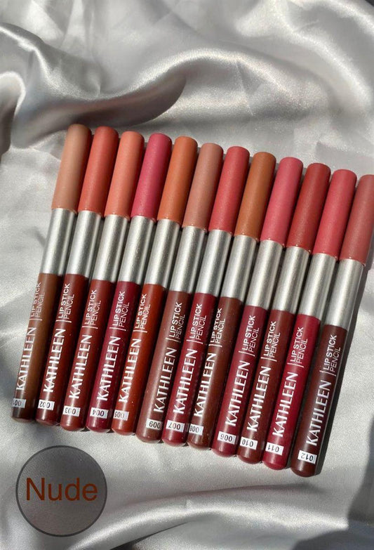 KATHLEEN Lipstick Pencil 12Pcs Set